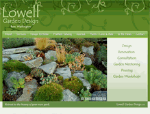 Tablet Screenshot of lowellgardendesign.com